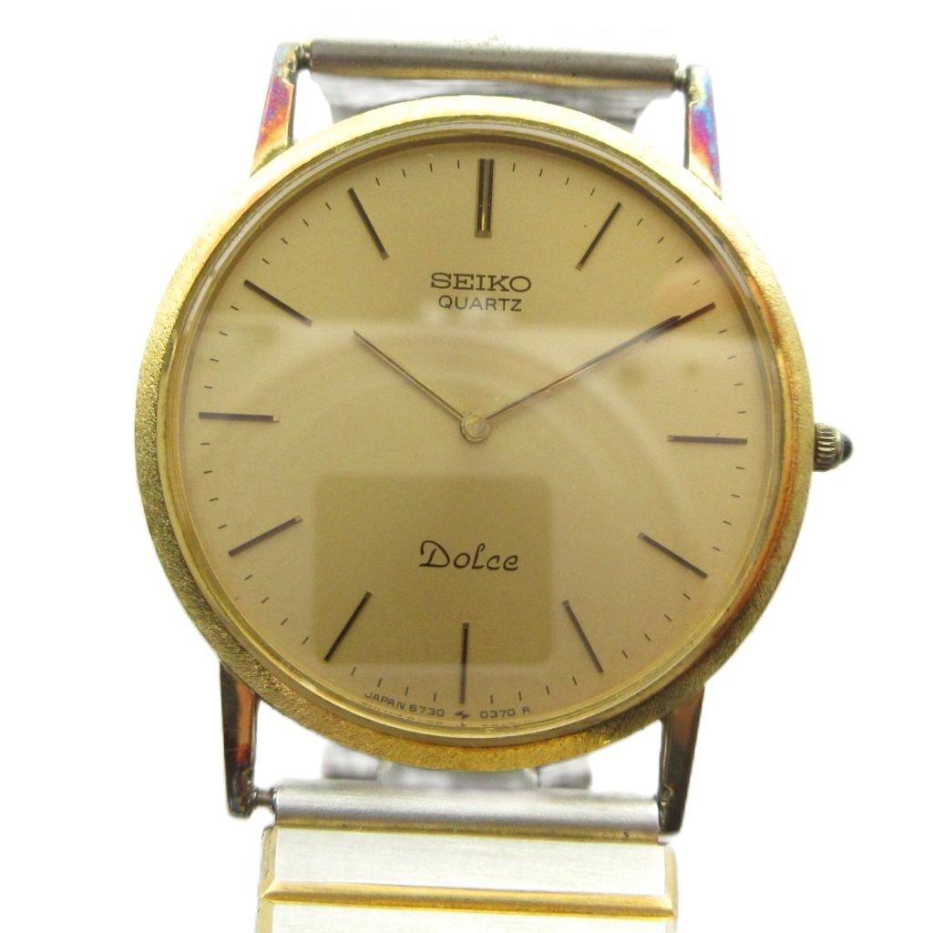 SEIKO Dolce Quartz Watch Gold Color Watch 6730-0090 Men's GY11/ MQ