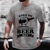 Men's T-shirts Beer DAY Graphic T Shirts Friends Bachelor Party Tops Drinking Team Tees Matching Outfit Streetwear Y2k Clothes
