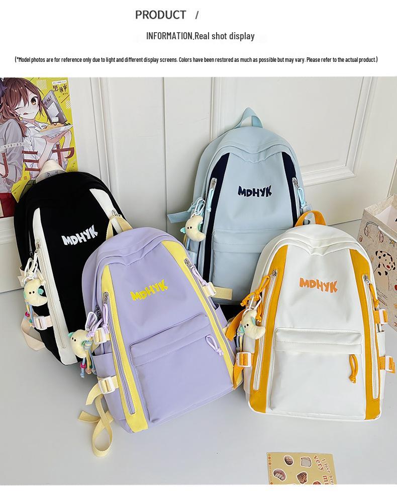 Plecak unisex w stylu koreańskim: Modny, o dużej pojemności, lekki dla uczniów szkół średnich