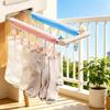 Portable Laundry Hanger for Small Garments, Folding Travel Design with 6 Hanging Grips and Easy Storage for Travel Use