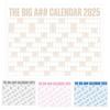 2025 Dry Erase Calendar Large Yearly Planner for Wall 47" X 35" Horizontal Layout Erasable Calendar for Classroom Office Home