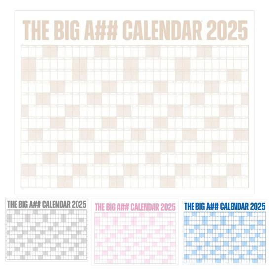 2025 Dry Erase Calendar Large Yearly Planner for Wall 47" X 35" Horizontal Layout Erasable Calendar for Classroom Office Home