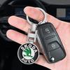 Auto Schlüsselanhänger Auto Emblem Geschenk mit Schlüsselring Autozubehör für Skoda SCALA Superb Octavia 2 3 A4 A5 Fabia Kamiq Kapoq Kodiaq Rapid