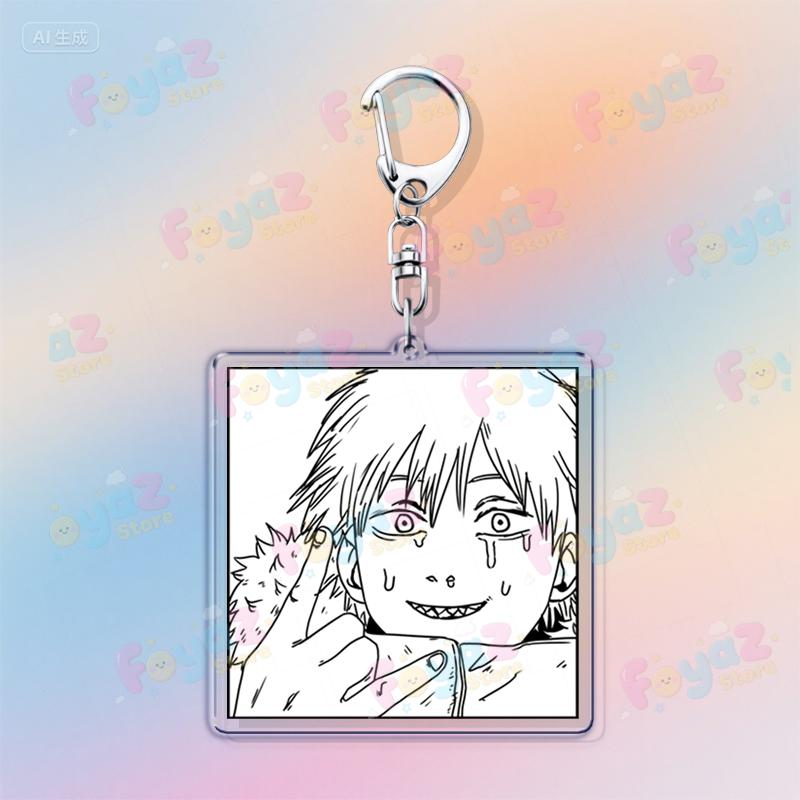 

Aanime Chainsaw Keychain Accessories Bag Charms Cartoon Manga Denji Makima Hayakawa Aki Keyrings Jewelry Fans Freinds Gift