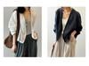 Artistic Retro Long-Sleeve Linen Cardigan - Lightweight, Loose-Fit Sun Protection Top