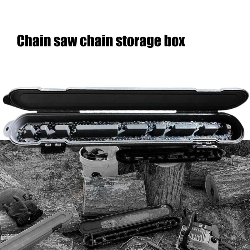 Portable Chainsaw Chain Carry Case Household Storage Tool Waterproof Chainsaw Chain Carrying Case Easy To Carry