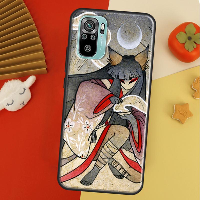 Kitsune Fox Art For Xiaomi Redmi Note 10 Pro Case Cover For Redmi Note 11 Pro 10A 10C 9 8T 9S 10S 9T 9A 9C Case