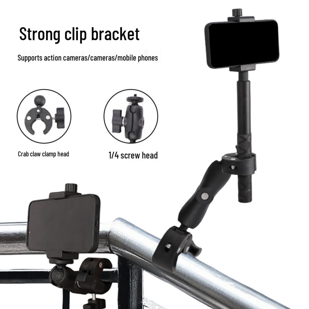Motorcycle Clamp Selfie Stick & Camera Mount for Sports Accessories