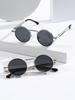 1/2 PC S Fashion Round Metal Frame Spring Decor Sunglasses For Outdoor Daily Life Shades Punk Vintage Eyewear Accessories.