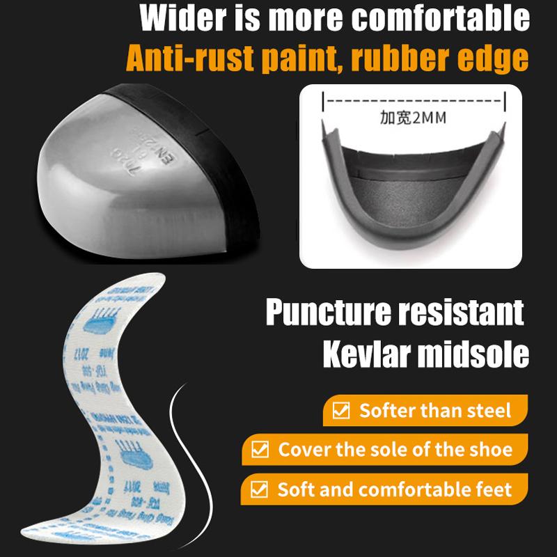 Waterproof Men's Leather Boots Anti-smash Anti Puncture Work Boots Safety Shoes Men Indestructible Shoes Steel Toe Boots Men