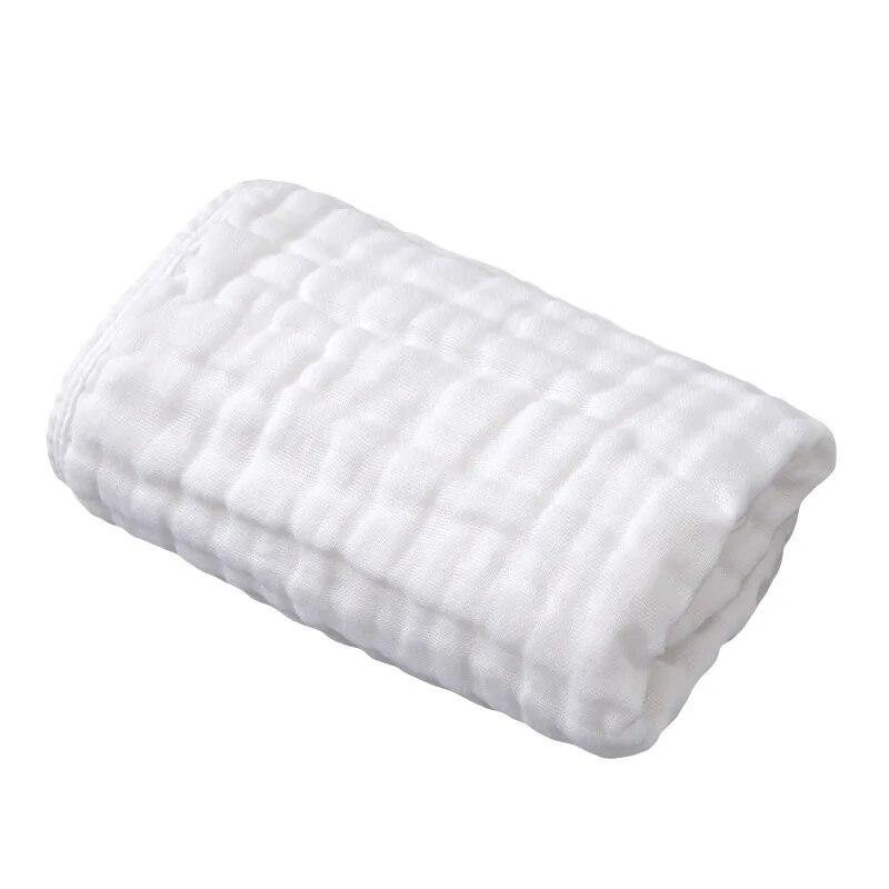 5pcs Cotton Towel, Gauze, Baby Bath Towel, Water Washed Foam Cotton Towel, Baby Belly Towel