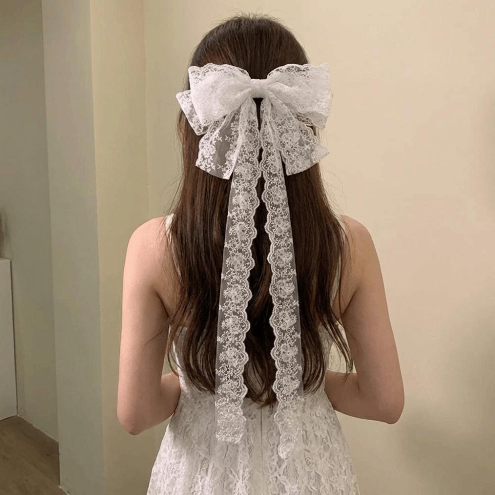 Butterfly Shap Ribbon Hair Clip Elegant Design Back Head Hair Clip  Daily Use
