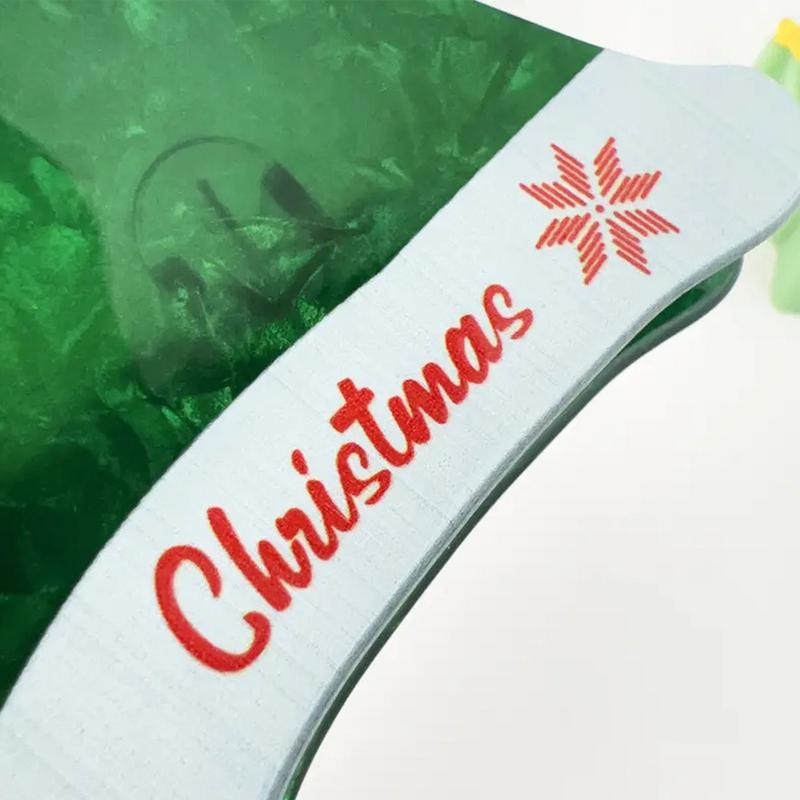 Weihnachtsmütze Damen Krallenklemme Cartoon Weihnachtsmütze Damen Haarspangen für dünnes dickes Haar Saisonale Mode Kieferklemmen Rutschfest