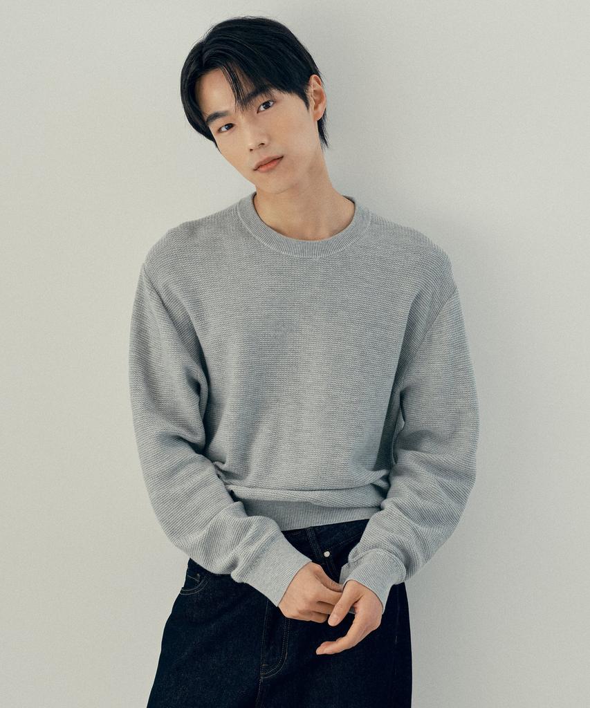 MINDBRIDGE [On] Crop Round Neck Oversized Daily Knit - 3 Colors