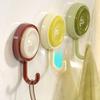 4PCS Sticky Hook with 360° Rotation Design Hook Strong Adhesive Stable Base Wall Hook for Towels Clothes Kitchen Utensils