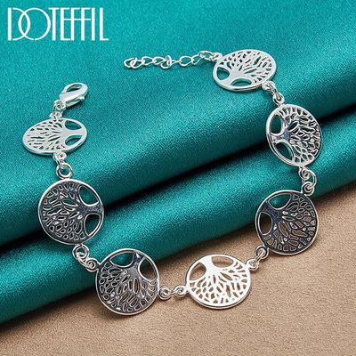 Gioielli da sposa in argento sterling 925 per donne e uomini, bracciali