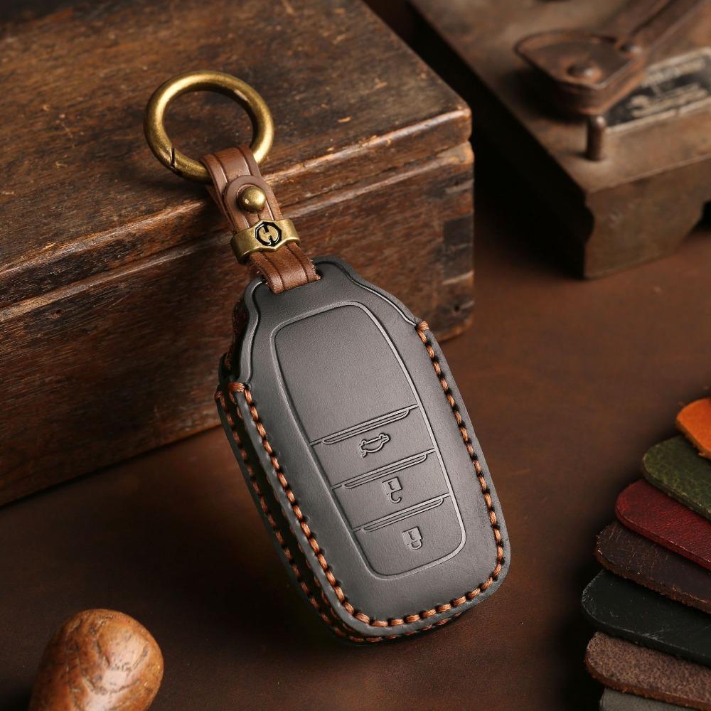 

Car Key Case Cover for Toyota Corolla Camry CHR RAV4 Key Fob Protector Durable Leather Shell