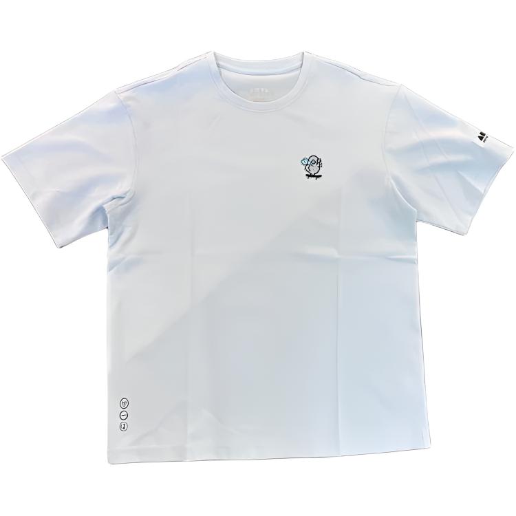 Anta Light Blue Fun Cartoon Casual T-Shirt Unisex Tops 172638117-4 S