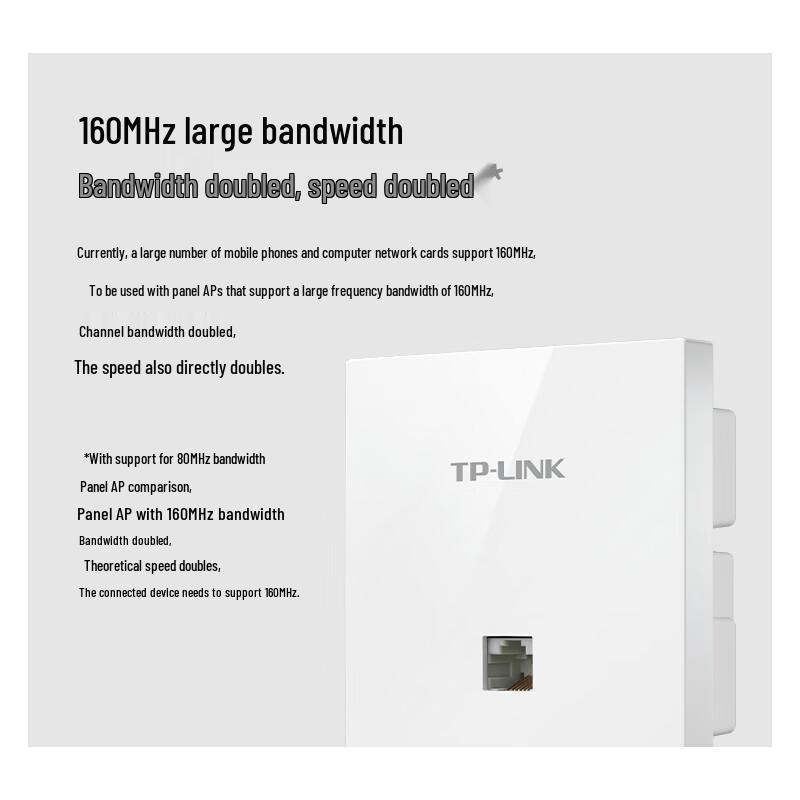 Tp-Link AX3000 Wi-Fi 6 Mesh Panel AP CN Plug (adapter Included)