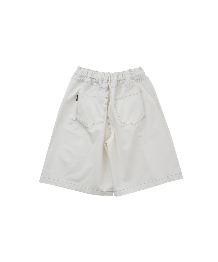 GOSTREET Cotton Bermuda Pants Off-White