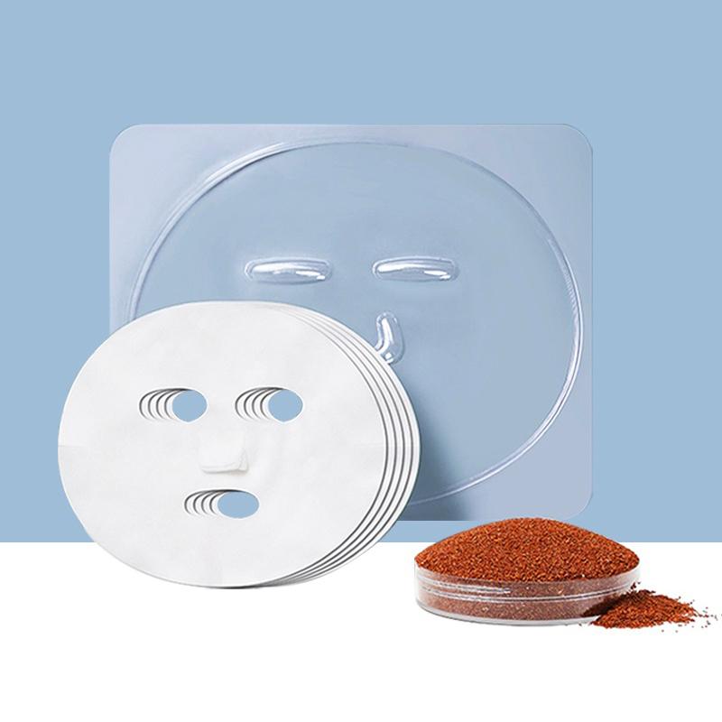3/5Pcs Facial Mask Mold Tray Plate Transparent Pvc Fruit Vegetable Seaweed Mud Facial Mask Board Reusable Skincare Beauty Tool
