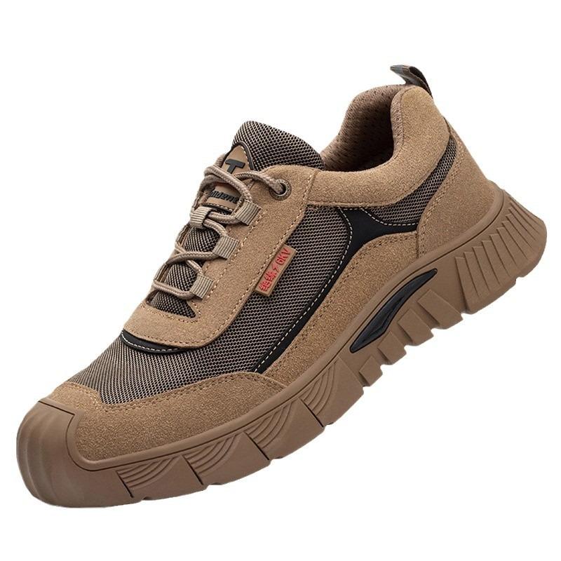 Insulation 6 anti-smashing and anti-piercing plastic head rubber sole wear-resistant and dirt-resistant electrical shoes men's breathability