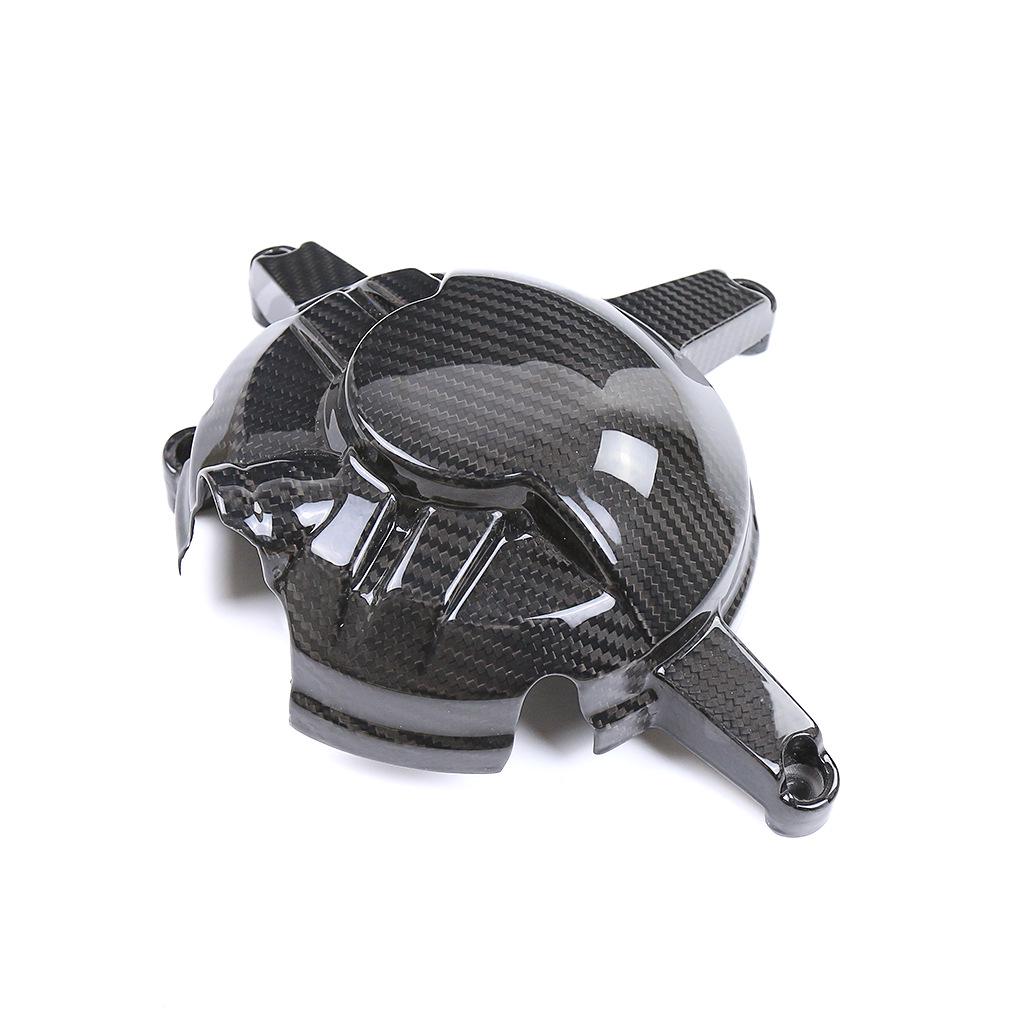 Yamaha R3 Carbon Fiber Engine Cover - Modified Protective Motorcycle Accessory 3K Dry Carbon.