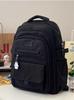 Schoolbag high-value simple casual couple travel backpack large capacity junior high school students multi-compartment backpack men