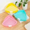 Pet Toilet Convenient Rabbit Litter Box Easy To Clean Large Hollowed-out Triangular Area Small Animal Toilet Pet Supply
