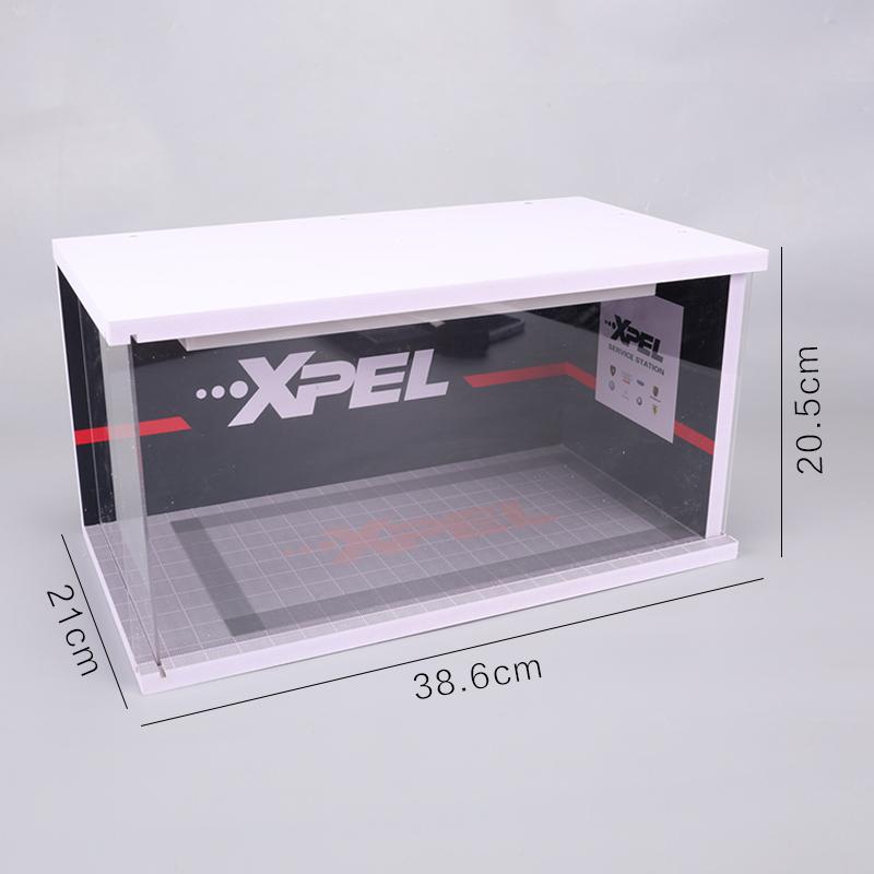 1:18 Car Models Parking Lot Solid Parking Garage Model With Lights And Acrylic Dust Cover