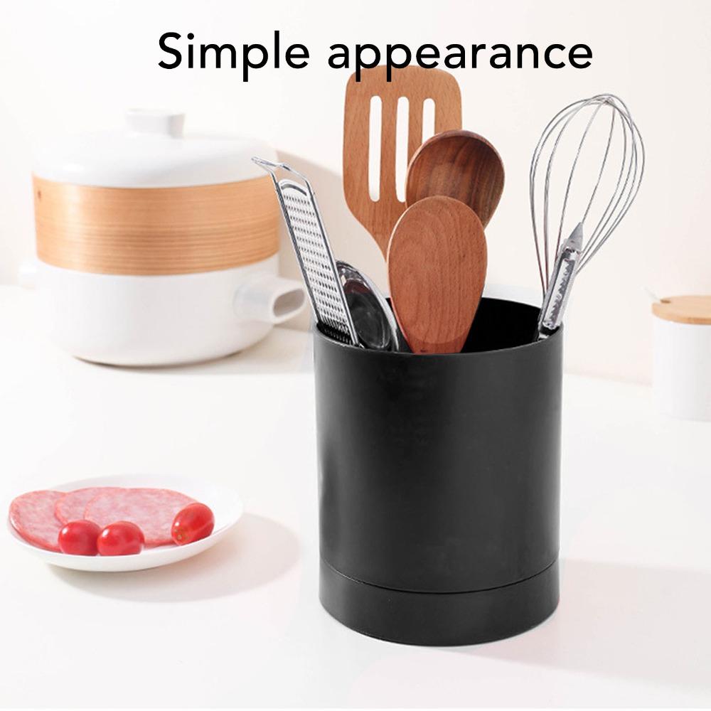 360 Degree Rotatable Utensil Holder PP Material Kitchen Organizer Countertop Use