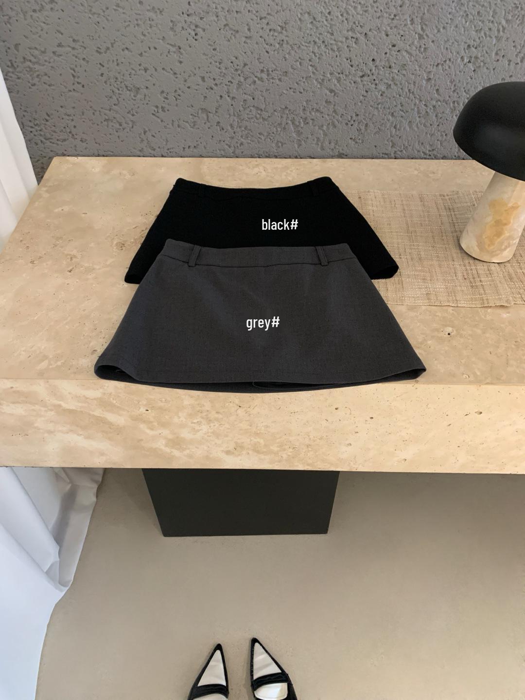 Women s Early Spring High-Waisted A-line Petite Skirt – Hip-Hugging Short Skirt Trendy Arrival Small чёрный