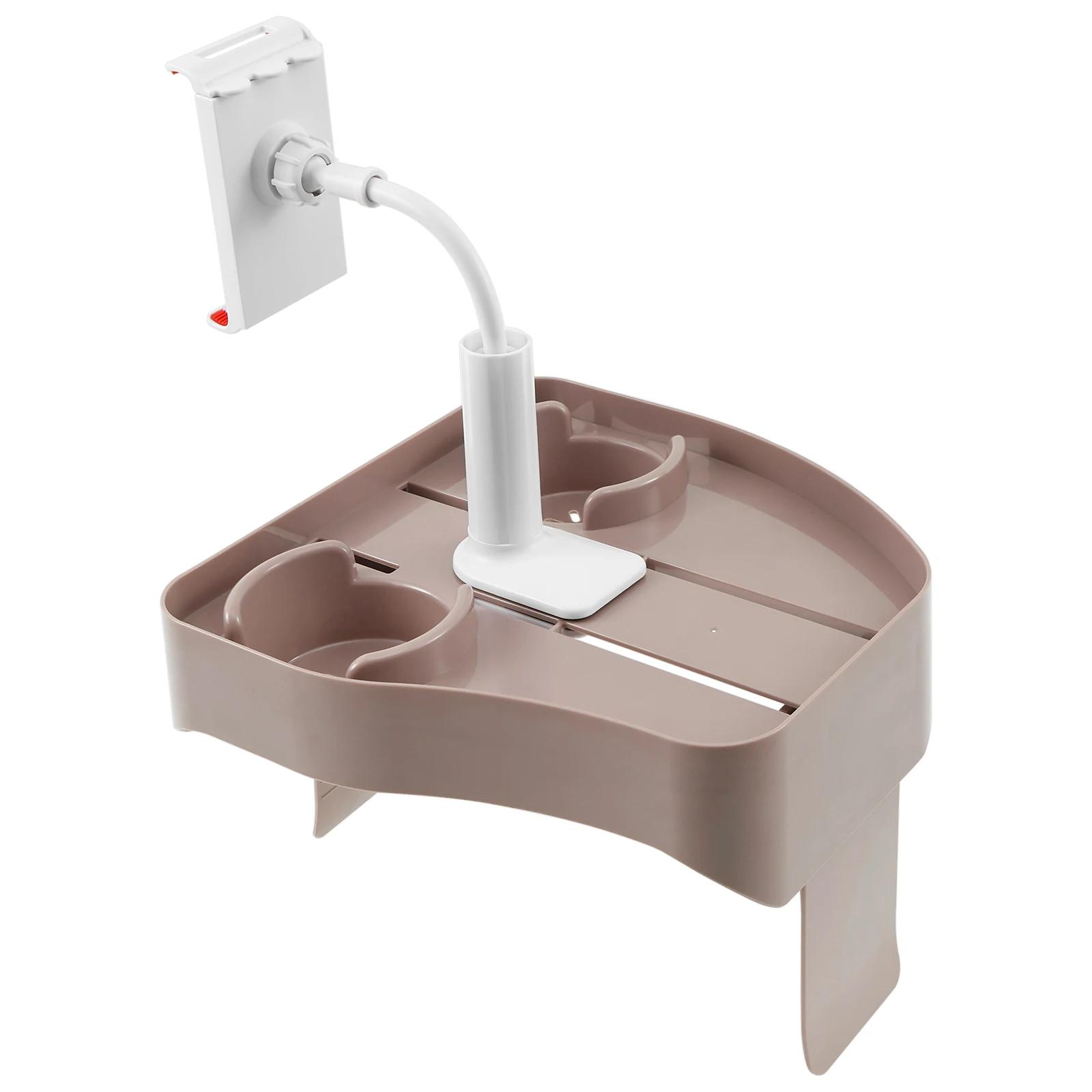 

3-In-1 Armrest Storage Tray Adjustable Hot Tub Tray with Cup phone stand Holder Anti slip Silicone pad design for outdoor Pools