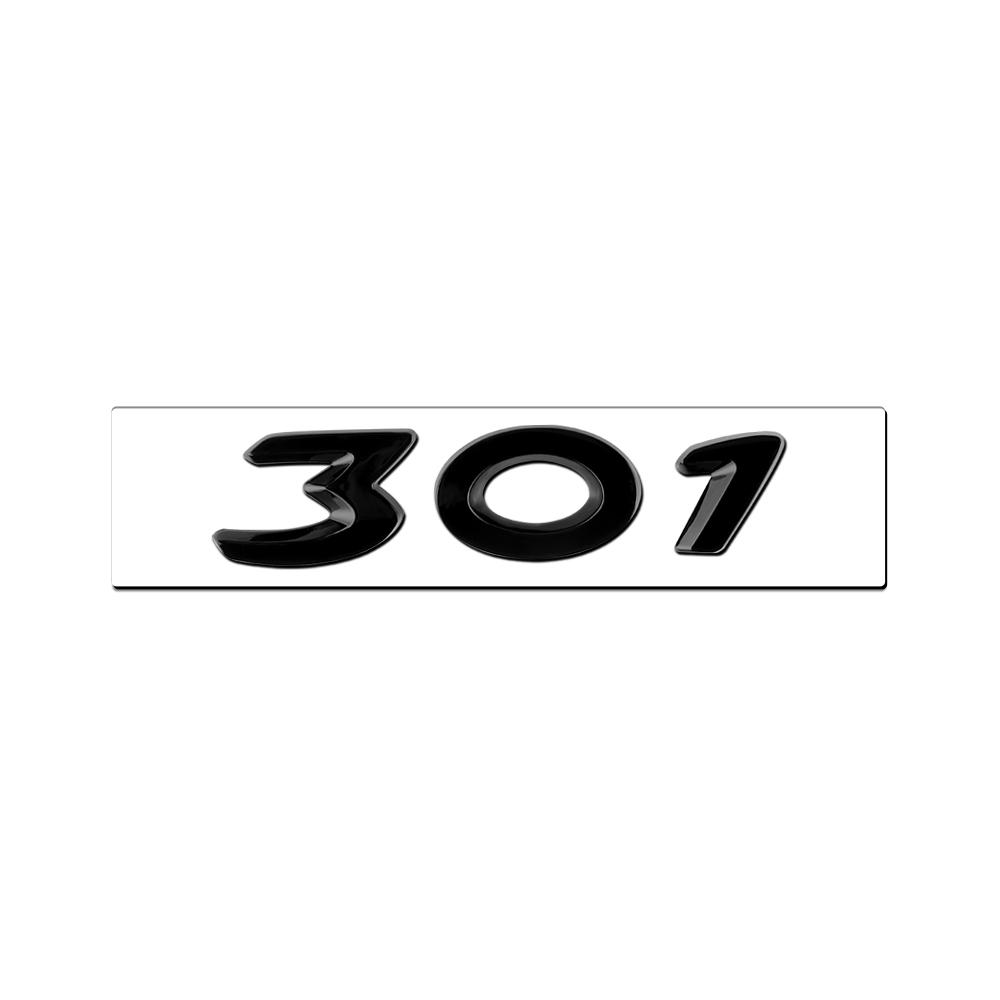 For New Peugeot 206 207 301 307 308 408 508 2008 3008 4008 5008 RCZ 1Pcs ABS Car Badge Sticker Car Body Trunk Decoration Sticker