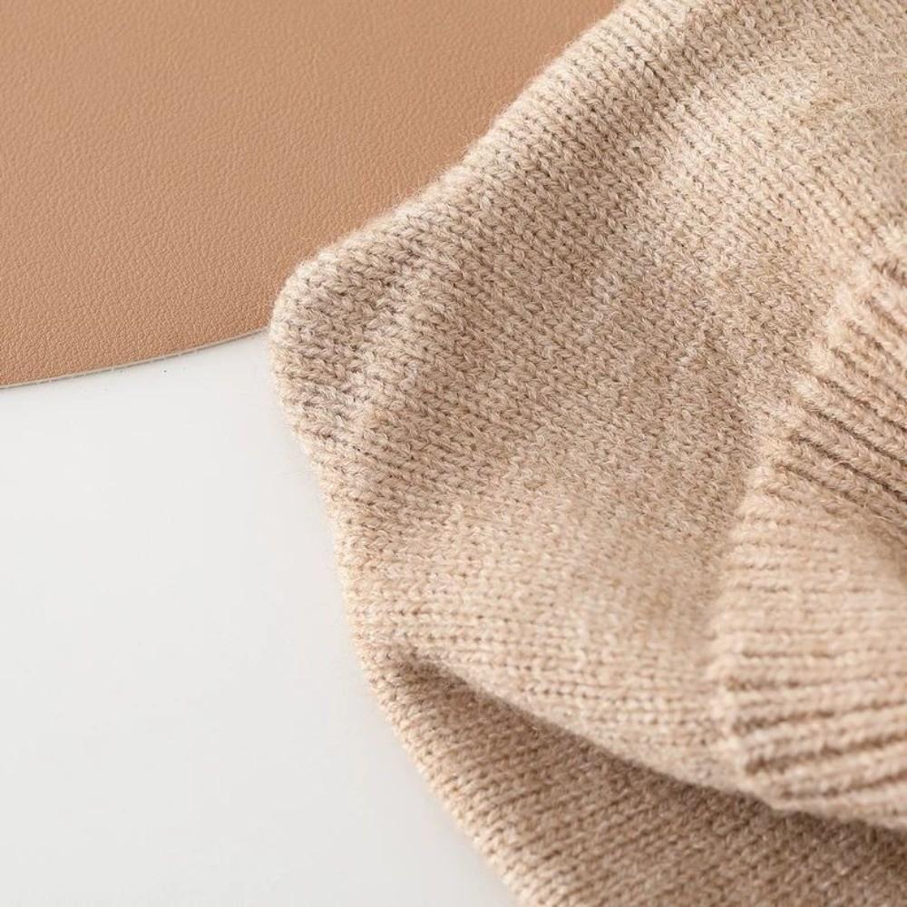 Warm Woolen Baby Balaclava Hat Ear Protection Knit Cap Scarf New Knitted Beanie Cap Boy Girl