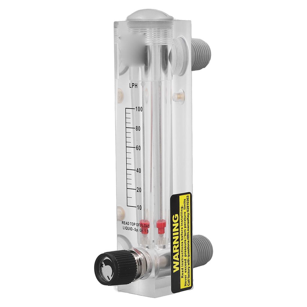 Liquid Flow Meter Adjustable Panel High Accuracy 10‑100LPH Acrylic Water Flowmeter