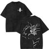 Anime Sword Art Online Graphic Print Tshirt Men Women Retro Washed Cotton Oversized Harajuku Streetwear Fashion Summer New Tee