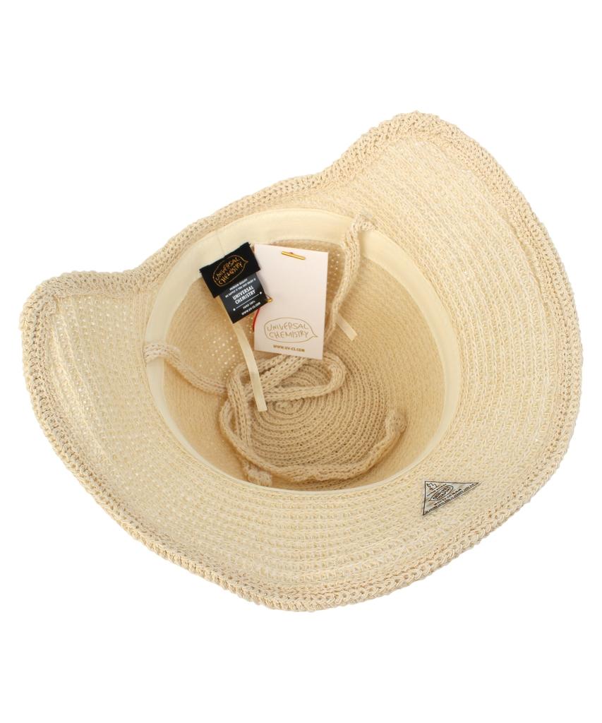 Yunibeosyeolkemiseuteuli Summer Ivory Logo Round Bonnet Hat