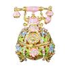 Exquisite Metal Trinket Box Telephone Shape Jewelry Case Small Accessory Storage Box for Displaying Delicate Accessories
