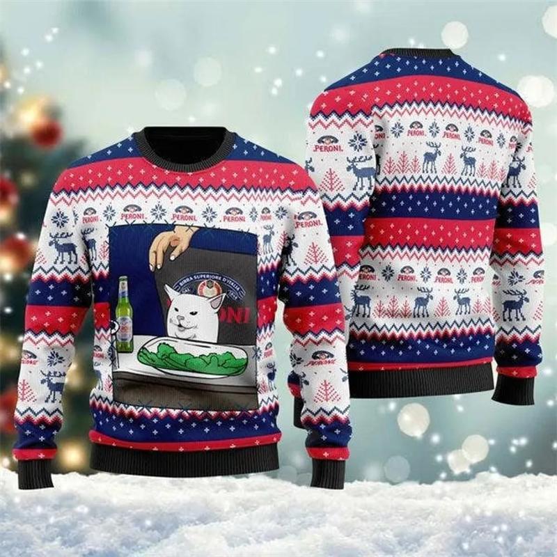 

Ugly Christmas Sweaters Green Jumpers 3D Funny Printed Holiday Party Xmas Sweatshirt For Party Birthday Xmas Sweatshirt 5XL