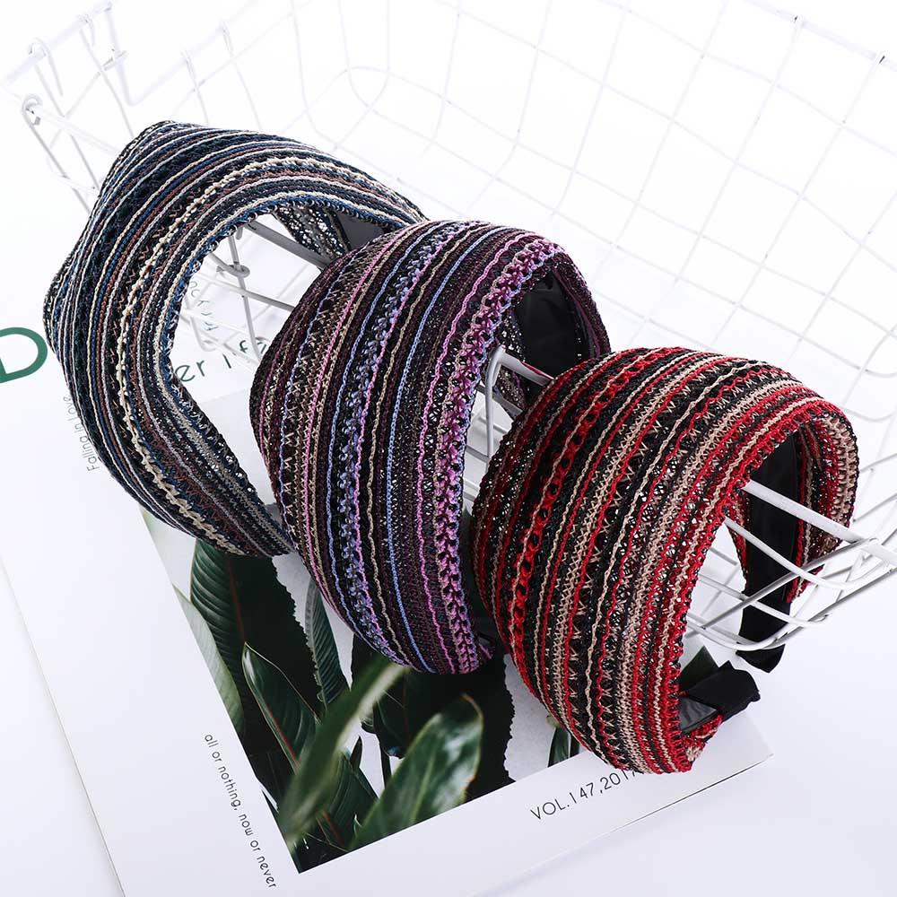 Headdress Mesh For Mom Women Hair Band Wide Edge Headband Hair Accessories Korean Style Hair Hoop
