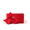 Elegant Bow Flap Evening Bag For Women Handbag Rhinestone Clutch Purse Formal/Wedding/Prom/Party Lady Crossbody Shoulder Bags