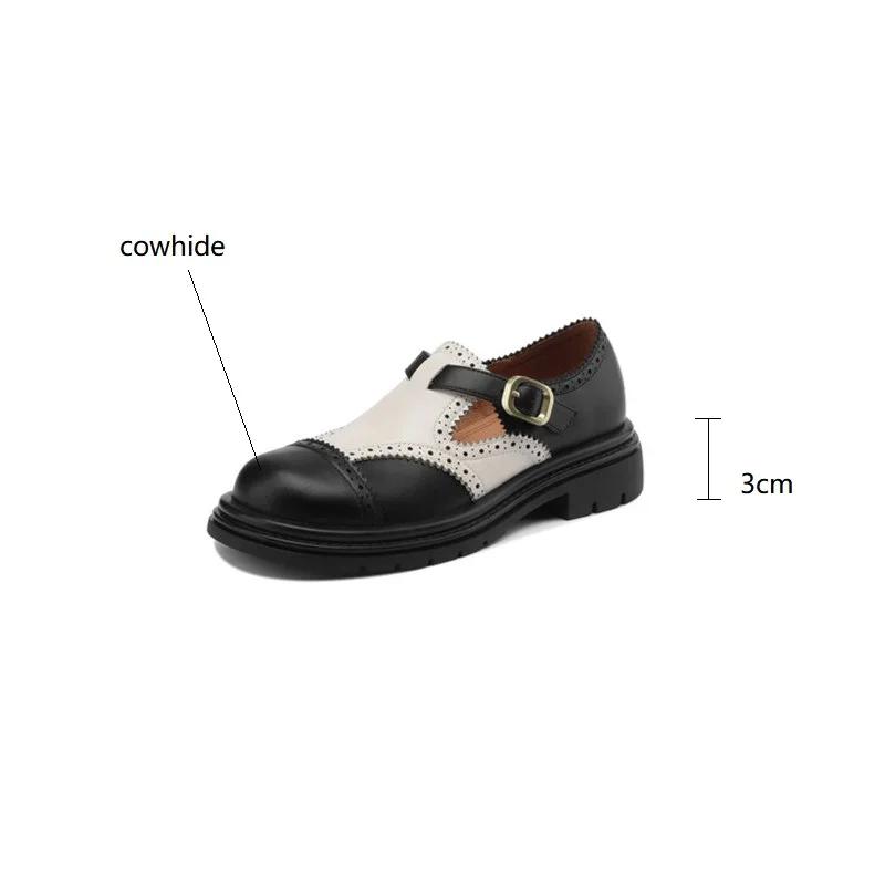 Fashion New Spring/Autumn Round Toe Chunky Heel Women Pumps Mixed Color Loafers Platform Shoes for Women Low Heel Ladies Shoes Handmade