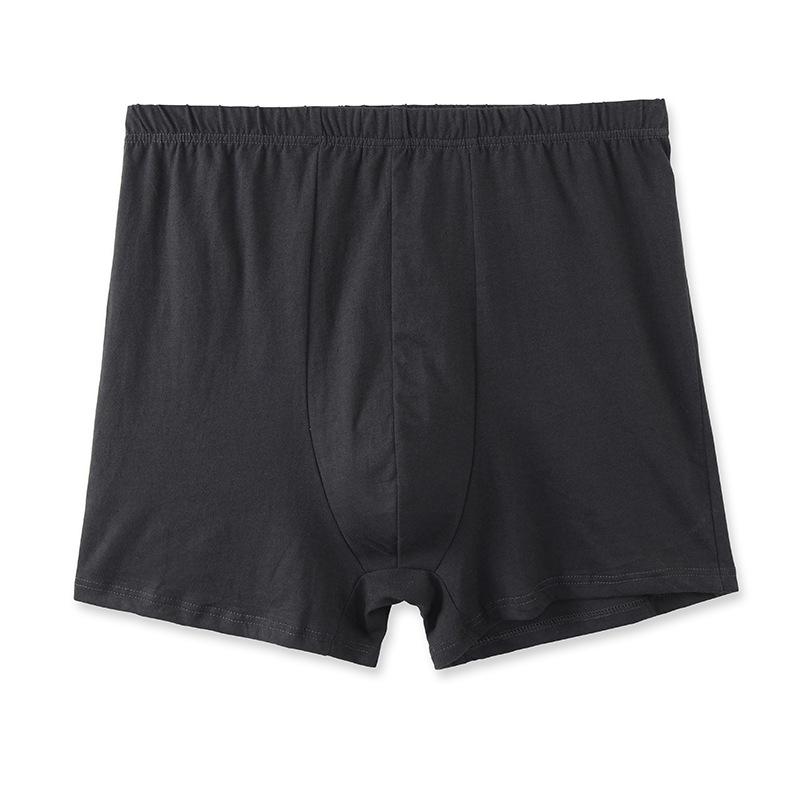 Middle Aged and Elderly Underwear Men's Oversized Underwear Dad's Pure Cotton Red Loose Underwear
