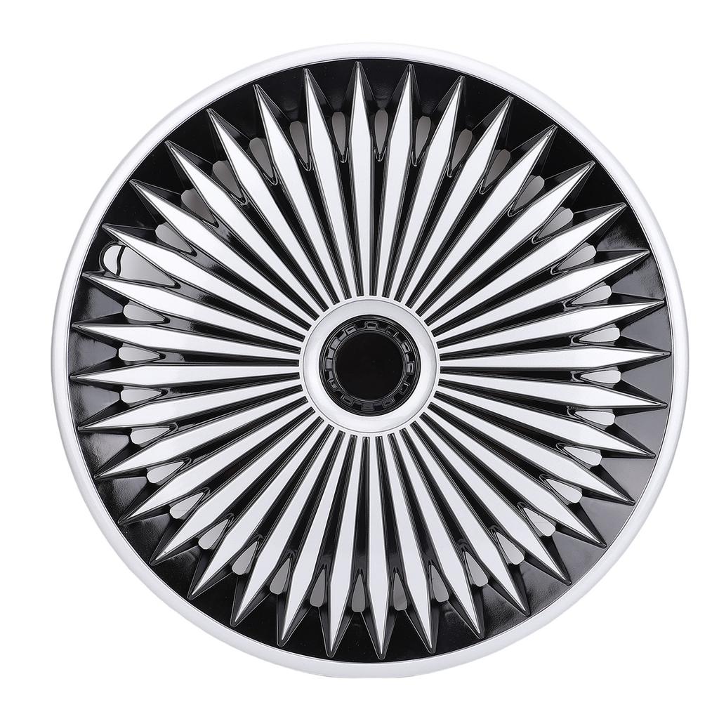 4 Pcs 17in Hubcaps Stylish Look Wear Proof ABS Universal Fit Snap On R17 Wheel Rim Cover for Most Cars Truck SUV