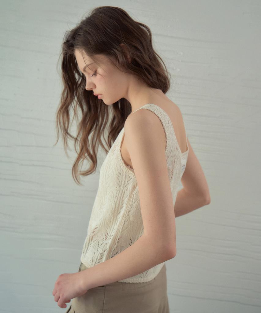 Aueonoseuteljia Crochet Sleeveless Knit_Ivory(Oc26Kn20)