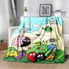 Barbapapa Cartoon Blankets Picnic blanket blankets for beds Flange Warm blanket Home travel blankets bed linings birthday gift