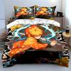 Anime Character Lightning Orange Bedding Set Bedding Set (1 Duvet Cover, 2 Pillowcases, Duvet Not Included)