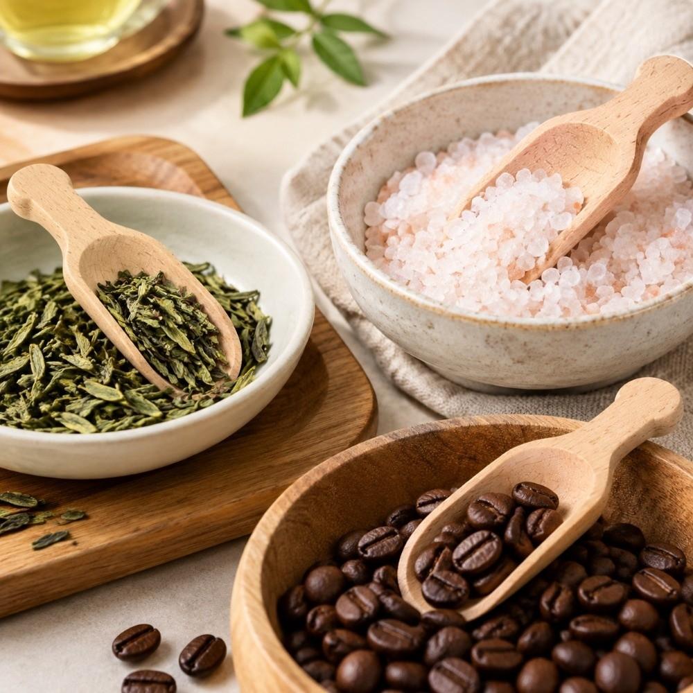 12pcs Polished Surface Mini Wooden Scoop Multipurpose Small Salt Scoop For Kitchen
