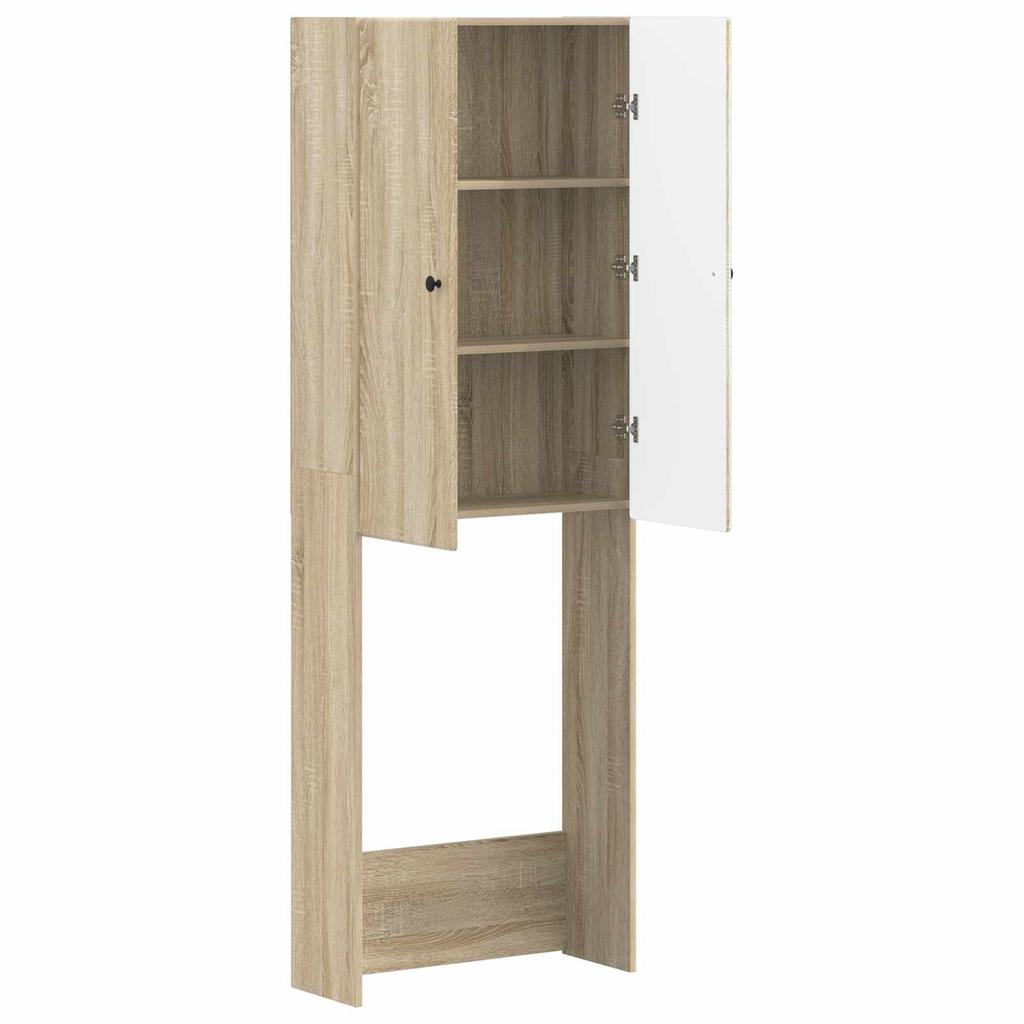 Bathroom Cabinet BREDA Sonoma Oak 66 X 25.5 X 190 Cm